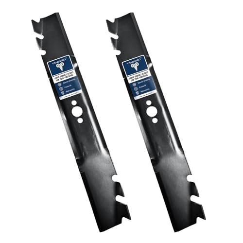 TANGWOD 30' Mulching Mower Blades for Toro TimeMaster & TurfMaster, Replacement Lawn Mower Blade for 30 inch Deck Cut, Replaces OEM 120-9500-03 116-6358-03, 2 Pack