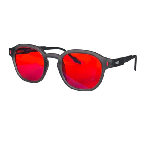 Gafas de bloqueo de luz azul SHINU naranjas para hombres que leen en la cama