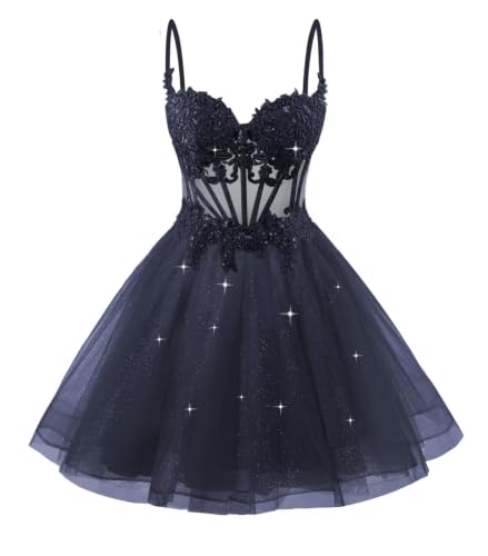 Robe de bal courte en tulle KIYNE pour femme avec dentelle fine