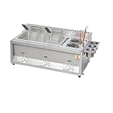 Kommerzielle Fritteuse, elektrische Putenfritteuse mit großem Korb, verdickte Edelstahl-Arbeitsplattenfritteuse for Restaurants und Snackbars Sicherheit Einfache Reinigung(Q)