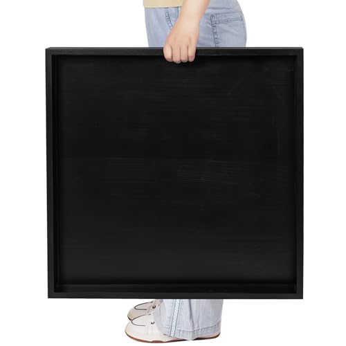 Opiniones y reviews de Bandeja madera pintada listamos los 10 mejores. 34 Bandeja otomana para mesa de centro para sala de estar, bandeja de madera grande, cuadrada, 24 x 24 pulgadas, color negro