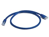 Bande passante de 550 MHz. Monoprice CDL Micro Câble réseau Ethernet UTP en cuivre nu, 550 MHz 24 AWG Cat6 Bleu 60 cm