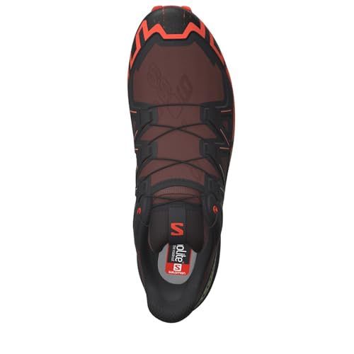 Image of Salomon Mens Speedcross 6 Rum Raisin /Cherry Tomato /Cognac 10.5 Medium