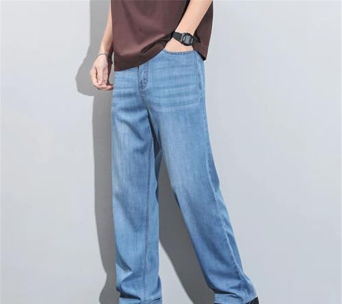 Men's Loose Straight Jeans, 2025 Summer & Autumn, Casual, Versatile, Plus Sizes 4XL4