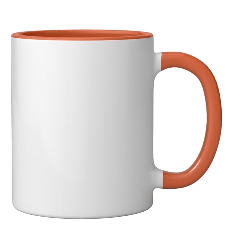 Taza Cerámica Diseño LGBTQ+ 11 Onzas Naranja/Blanco miniatura 2