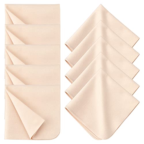 GORGECRAFT 20 Pcs Chamois Chiffon Shammy Serviette Daim Fibre Lunettes Nettoyage Absorbant Séchage Rapide Naturel pour Lavage de Voiture, Pot, Jante, Lissage,...