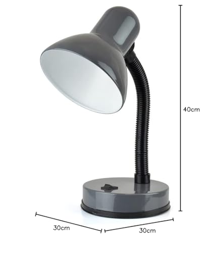 Classic Flexi Desk Lamp - 35W, Flexible Neck, Anthracite Grey - Image 5