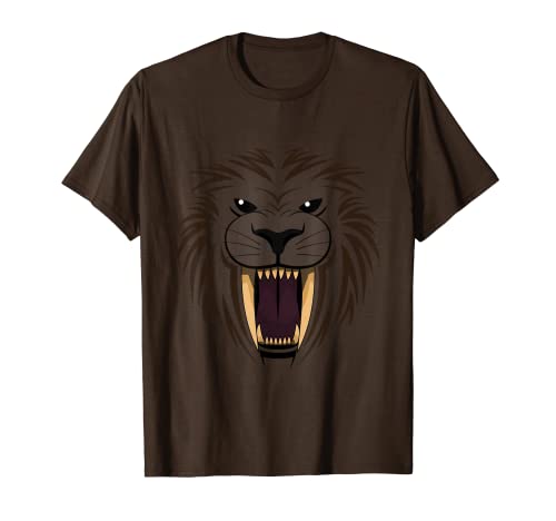 Funny halloween, smilodon, saber tooth tiger costume. T-Shirt