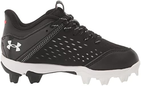 Under Armour Baby Boys Leadoff Low Junior Rubber Molded Baseball Cleat Shoe, Black, 9 Infant | Image 5