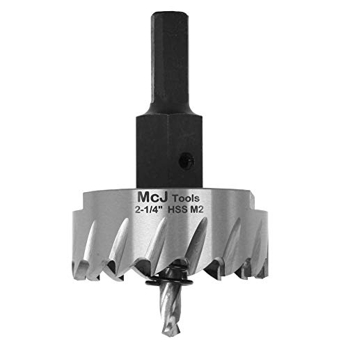 Mcj Tools 2-1/4 Inch Hss M2 Drill Bit Hole Saw For Metal, Steel, Iron, Alloy, Ideal For Electricians, Plumbers, Diys, Metal Professionals #TOP2