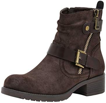 Dunes Women's Max moto boot, BROWN, 10