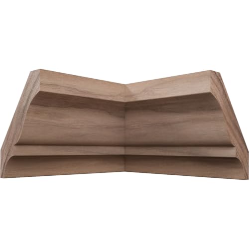 1 5/8"P x 2 1/4"H WM52 Americraft Solid Hardwood Stain Grade TrimPro Crown Moulding Inside Corner, Walnut (Matches Moulding MLDW01X03WM52WA)