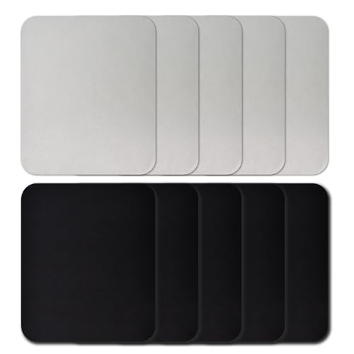 Ehuihuan Set de 10 Paños Microfibra para Limpiador de Gafas, Toallitas y Gamuza para Limpiar Gafas, Pantallas y Lentes, Paños Reutilizables en Negro y Gris