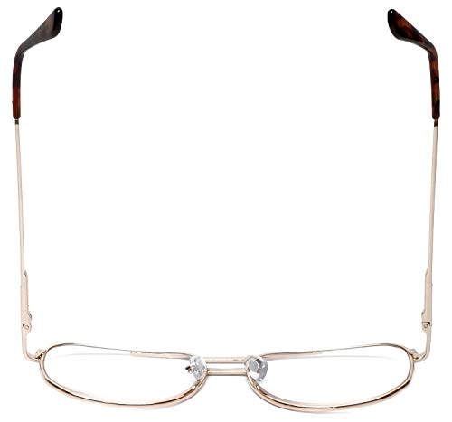 Image of Calabria 1106 Metal Aviator Reading Glasses in Gun-Metal or Gold