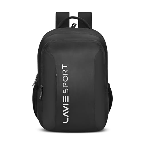 Image of Lavie Sport Squad 34L Casual Backpack | Fits Upto 15 Inch Laptop Backpack | Laptop Compatiable | Rain Cover | for Men & Women