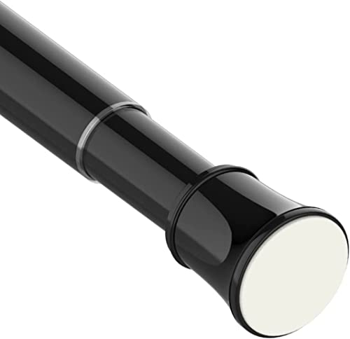 OITUGG Klemmstange 50-80cm - 1 Stück Spannstange für Kleiderschrank - Teleskopstange Schwarz für Gardinen und duschvorhang - Teleskopstange zum Klemmen - Duschstange Ohne Bohren - Ø27mm- Metall Cover