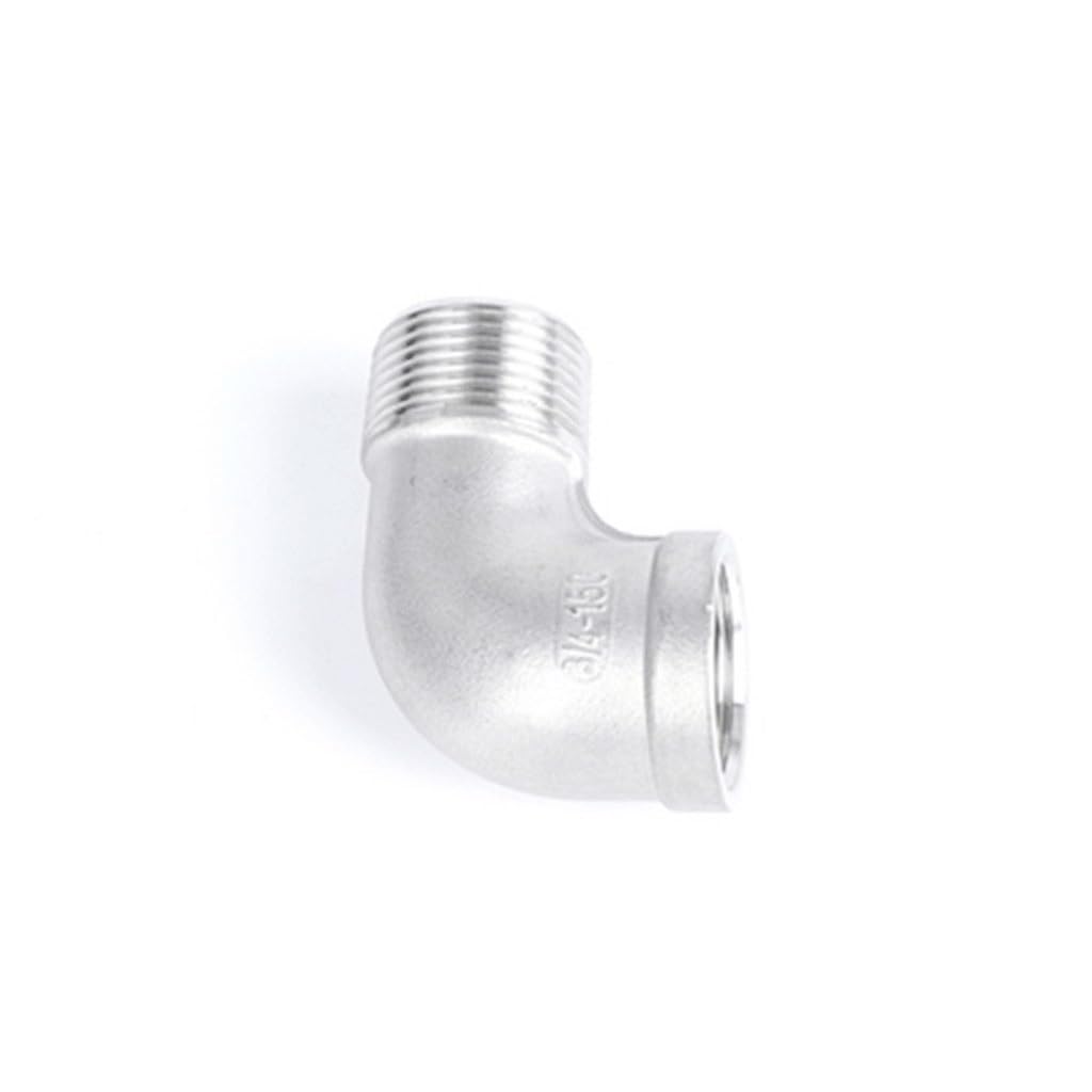 Conector de Manguera Conectores de tubería de Acero Inoxidable SS 304 con Rosca Macho y Hembra en ángulo de 90 Grados for Mejorar el hogar(DN32)