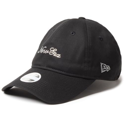 [ニューエラ] ゴルフ キャップ レディース 9TWENTY ロングバイザー ラインストーン スクリプトロゴ 14747131 ブラック SM