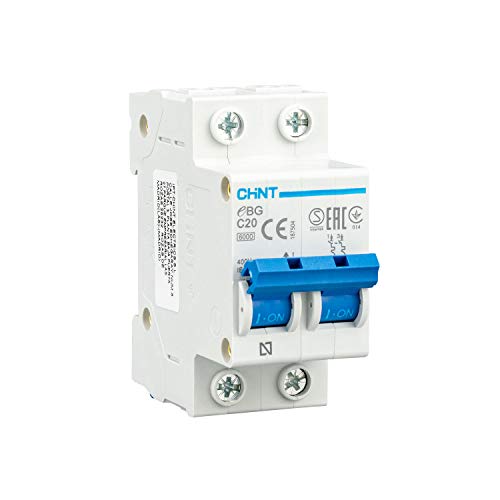 CHINT Interruptor Automatico 2P serieGB Magnetotermico Gama Domestica Curva C (20A) Cover