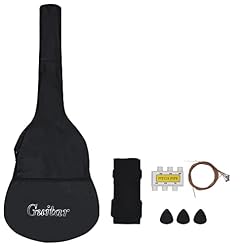 Wakects Guitare acoustique en bois exquise pour les voyageurs musiciens pour enfants - Les Beatles, Paul McCartney, John Lennon, RIngo Starr, George Harrison Wakects Guitare acoustique en bois exquise pour les voyageurs musiciens pour enfants – Image 2