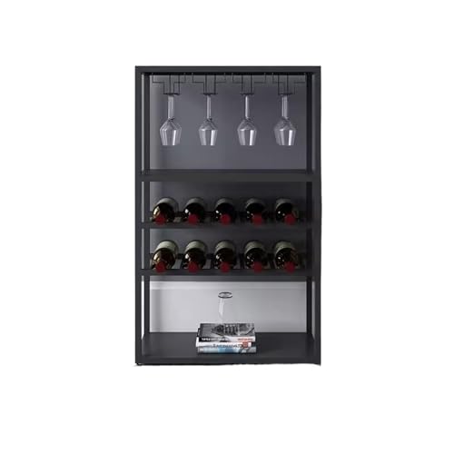 Soporte para botellas de vino pequeño de hierro negro