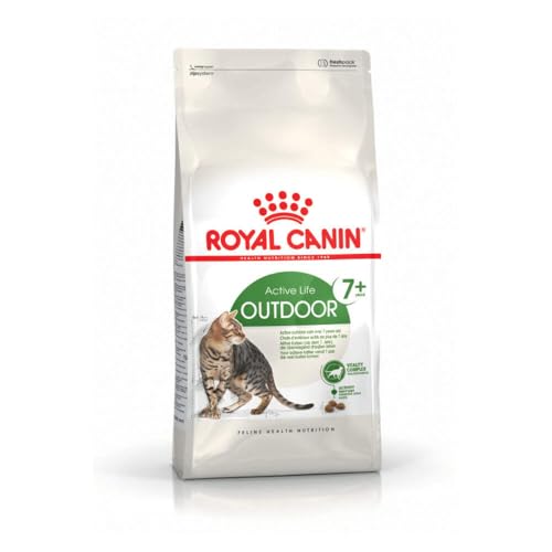 ROYAL CANIN OUTDOOR 7+ | 400 g | Trockennahrung für ältere Katzen mit Freilauf | Kann zur Unterstützung der Nieren- und Harnwegsfunktion beitragen | Mit Vitalitätskomplex