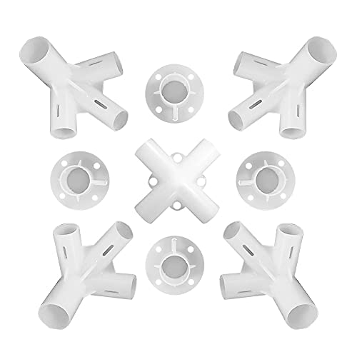 Piquets de tente de rechange pour tonnelle de 3 x 3 m - Connecteur d'angle central - 25/19 mm - Accessoires de came