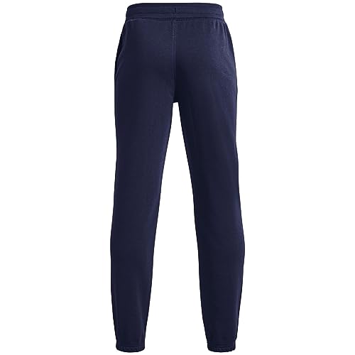 UA Boys' Project Rock Joggers Midnight Navy Green Under Armor Training Pants XS2