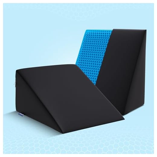 The Sleep Company Wedge Cushion | Bed Rest Wedge Cushion | Back Support for Sitting/Working | Patented SmartGRID Incline Triangle Pillow for Sleeping,Acid Reflux Relief, Pregnancy | Black