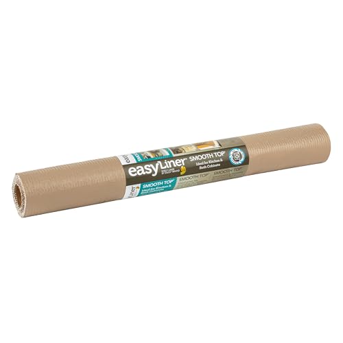 Duck Brand 1364759 Smooth Top Easy Liner Non-Adhesive Shelf Liner, 20-Inch x 6-Feet, Beige
