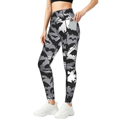 Leggings de descanso holgados grises de Halloween para evitar la presión en el abdomen