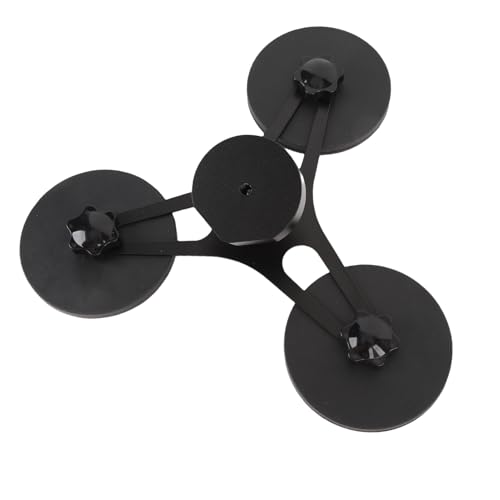 EIMSOAH Soporte Magnético para Coche por Satélite, Ajuste de ángulo Flexible, Portátil para Entusiastas de los Viajes por Carretera, Mini Antena Parabólica de Color Negro y Acero de Aleación