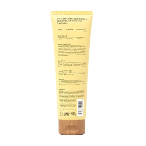 Sun Bum Revitalizing Deep Conditioning Hair Mask - Moisturizing and Restoring Treatment for Damaged Hair - Strengthening - Smoothing and Nourishing Formula - Vegan and Cruelty Free - 6 oz (Pack of 2) - image 5