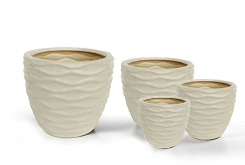 CACHEPOT CERAMICA 4pz. SABBIA 819186