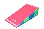 Tumbl Trak Gymnastics Folding Wedge Incline Cheese Mat, Small, Bright Pastel, 60 cm x 122 cm x 36 cm