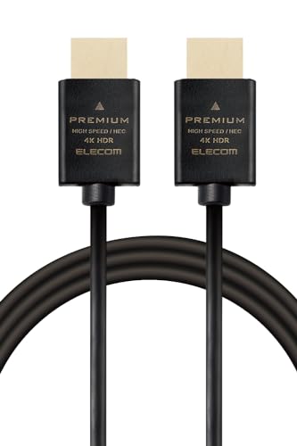 エレコム HDMIケーブル 3m Ver2.0 プレミアム 4K2K(60Hz) eARC 黒(1本)