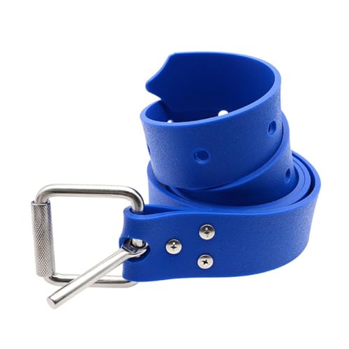 Wuden 1.5M Adjustable Scuba Diving Weight Belt Adjustable Lead Block Load Bearing for Free Diving, Spear Fishing Diving Belt Blue