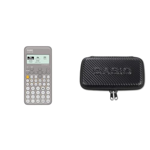 Casio FX-83GTCW Grey Scientific Calculator + FX-CASE-CB-BK2 Protective Case for Technical Scientific Calculator Black
