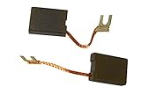 2 x Kohlebürsten für Bosch Kaltkreissäge GCD12JL 6,3 x 16 x 22 mm