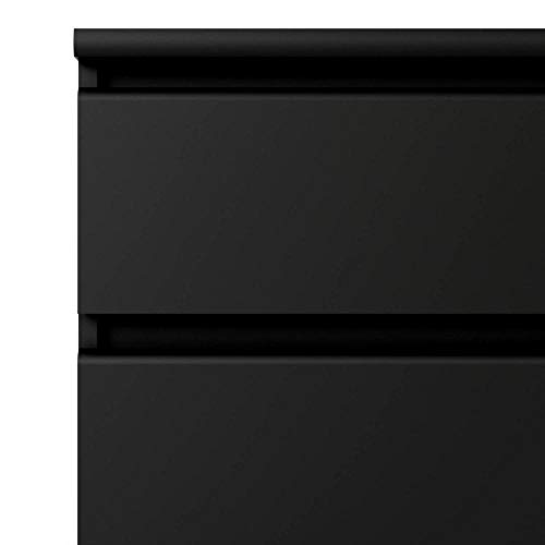 CRIADO NAIA PRETO 2 GAVETAS 40X50X50H