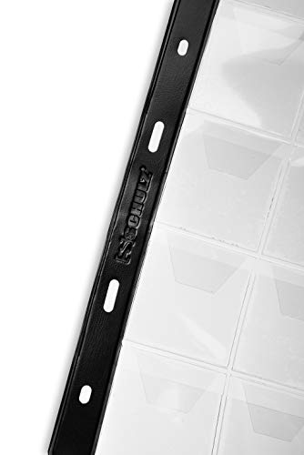 SCHULZ Münzalbum mit 10 Blättern | 20 Taschen pro Seite (34x34mm) | Säurefreie Hüllen | Mittelgroße Münzen