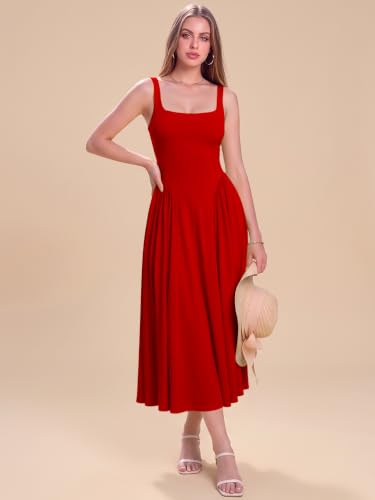 Image of Solid Fit and Flared Round Neck Gown for Women's & Girl's