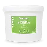 Hexeal Sodium Bicarbonate Of Soda for Cleaning, Food, Baking, Bath Bombs | 10kg Bucket | 100% BP/Food Grade