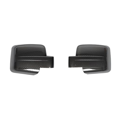 hA~[Jo[ For Patriot 2011-2016 ABS Chrome Car Side Door Rearview Mirror Caps Cover Trim Car Accessories(Carbon Fiber Grain)