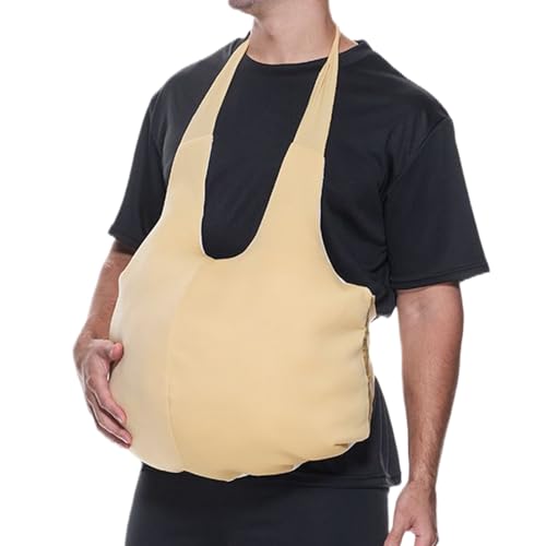 Bandeo falso del tope - poliéster, 250 g, disfraz de traje de grasa | Halloween Big Booty embarazada del vientre falso | Bolsa de falsos - Mejora suave y acolchada realista para hombres y mujer