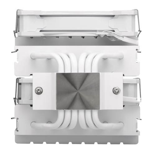 Cooler Master Hyper 622 HALO WHITE 6-Piece Heat Pipe Dual Tower & Fan for LGA1700 AM5 AM4 Air Cooled CPU Cooler RR-D6WW-20PA-R1 FN1959