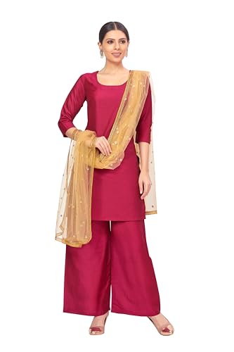 Studio Shringaar Women's Net Embroidered Full Size Dupatta (42" X 2.50 Meters)