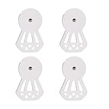 YUPEIUKLI Juego de 4 Cierres de Pendientes Seguros con Forma de Diamante, Parte de Bloqueo Segura, Tapones para Pendientes para Orejas delicadas