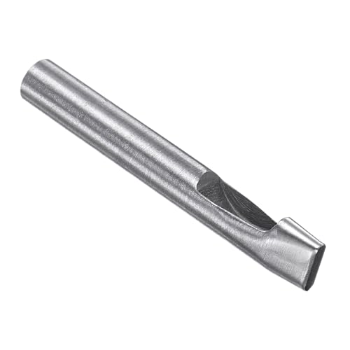 CoCud Perforadora Hueca, Agujero de 4mm x 15mm, Herramienta de Junta Ovalada de Acero 45# - (Aplicaciones: para Manualidades de Cuero, Carteras de Cuero DIY)