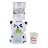 BORDSTRACT Wasserspender für Kind, Kunststoff Getränkespender mit Wassertank 2 Tasse für Kinderspielzeug, 9,06 X 3,35 X 3,15 Zoll (Panda)